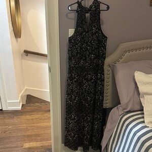 Ted Baker Floral Black Jumpsuit